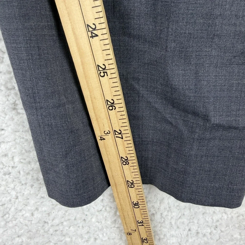 Banana Republic Dress Pants Mens 33x30 Gray Regular Fit Wool Stretch Office Wear